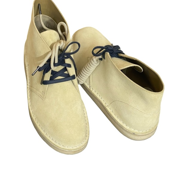 New Clarks Original's Desert Boot Men's Light Tan Nubuck size 10.5M
